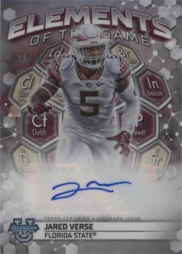 2023 Bowman's Best University Jared Verse #ETGA-JV