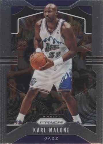 2019 Panini Prizm Karl Malone #19 Choice Tiger Stripe SSP