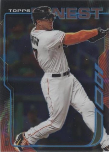 2014 Topps Finest - Giancarlo Stanton #83
