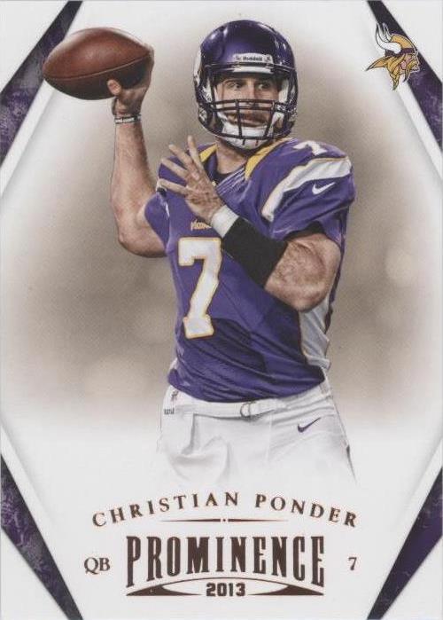 2013 Panini Prominence Christian Ponder #55