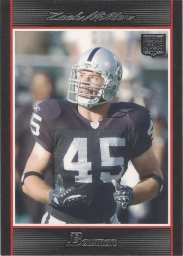 2007 Bowman Zach Miller #271