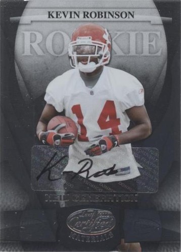 2008 Leaf Certified Materials Kevin Robinson #178