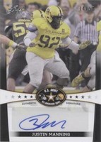2013 Leaf U.S. Army All-American Bowl Justin Manning #BA-JM4