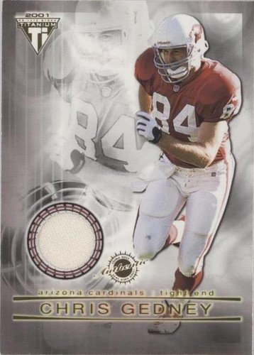 2001 Pacific Private Stock Titanium Chris Gedney Frank Wycheck #41