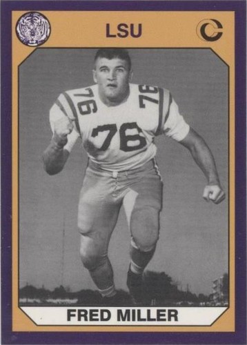 1990 Collegiate Collection LSU Tigers Fred Miller #160