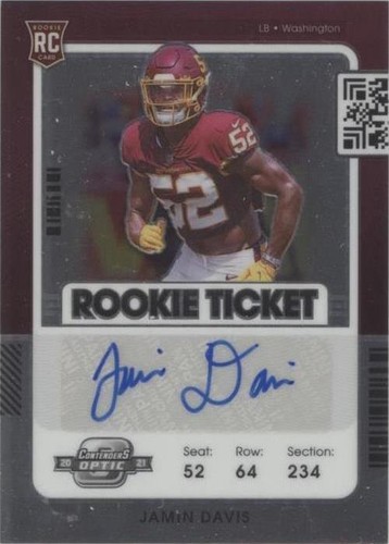 2021 Panini Contenders Optic Jamin Davis #151
