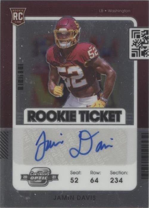 2021 Panini Contenders Optic Jamin Davis #151