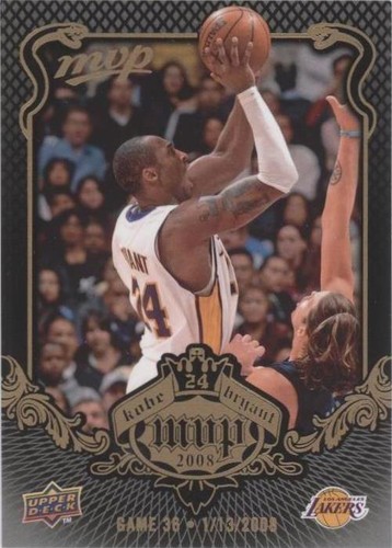 2008-09 Upper Deck MVP - Kobe Bryant #KB-36