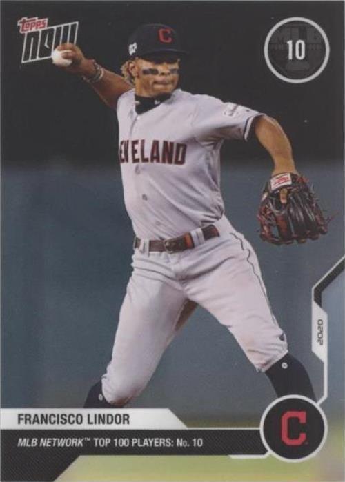 2020 Topps Now MLB Network Top 100 Players - Francisco Lindor #MN10