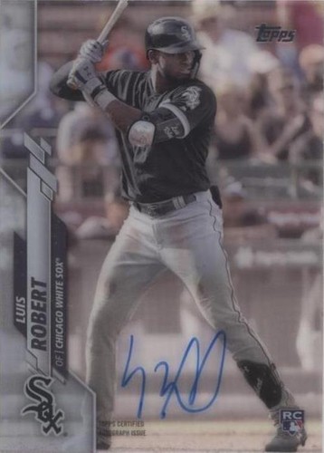 2020 Topps Clearly Authentic Autographs - Luis Robert #CCA-LR