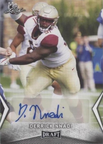 2018 Leaf Draft Derrick Nnadi #BA-DN1