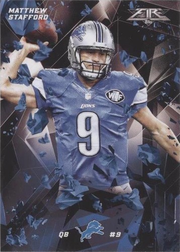 2015 Topps Fire Matthew Stafford #45