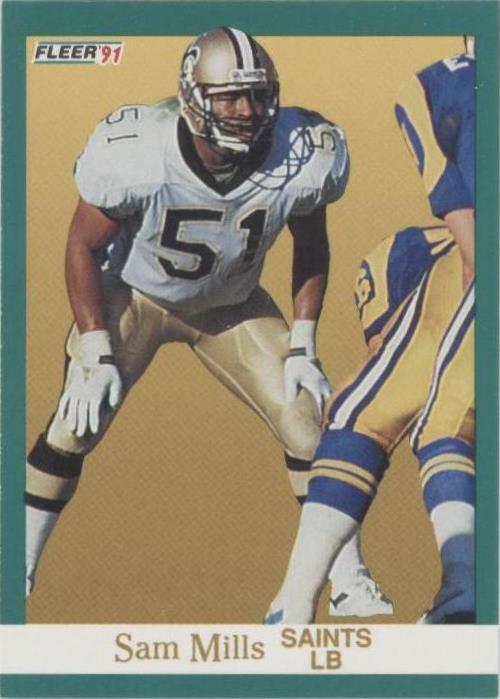 1991 Fleer Sam Mills #301