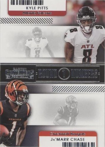 2021 Panini Contenders Ja'Marr Chase Kyle Pitts #RN-KPI