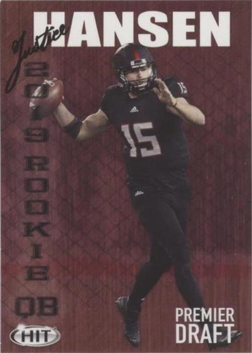 2019 Sage Hit Premier Draft Justice Hansen #20