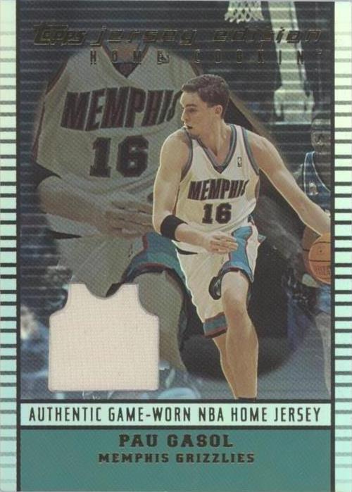 Edición Jersey Topps 2002-03 - Pau Gasol #JE PGA