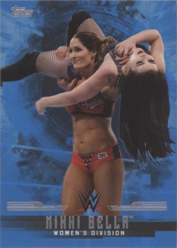 NIKKI BELLA WWE 2017 TOPPS AUTHENTIC AUTOGRAPH KISS CARD SP # 06