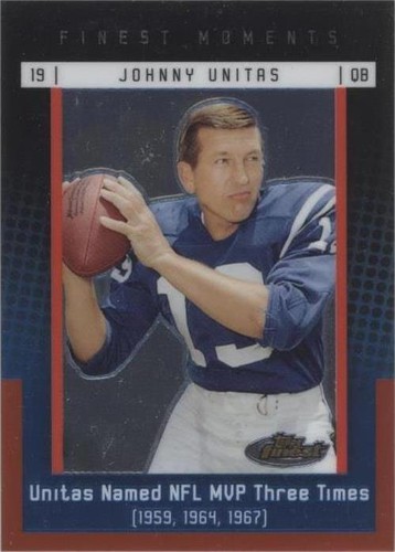 2006 Topps Finest Johnny Unitas #JU1
