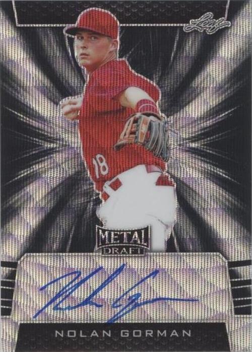 2019 Leaf Metal Draft - Nolan Gorman #BA-NG1