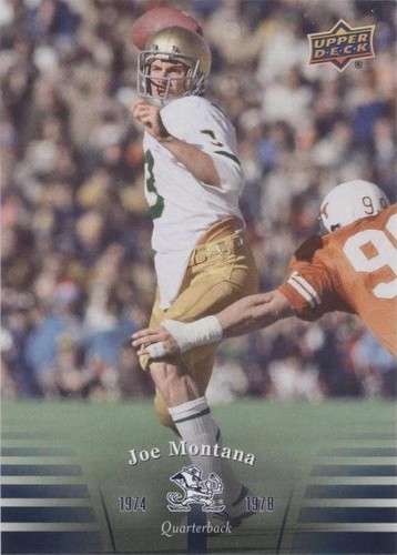 2013 Upper Deck University of Notre Dame Joe Montana #33