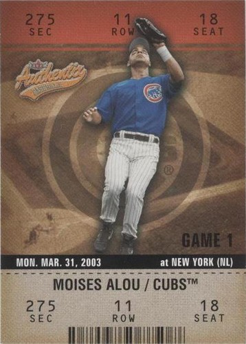 2003 Fleer Authentix - Moises Alou #21