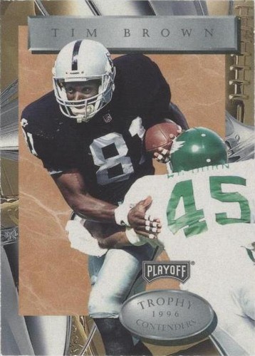1996 Playoff Trophy Contenders Tim Brown #81