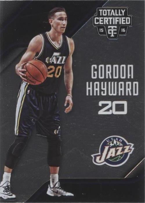 2015-16 Panini Totally Certified - Gordon Hayward #34