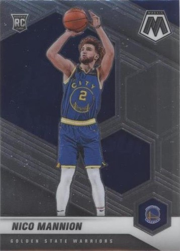 2020-21 Panini Mosaic Nico Mannion Rookie Golden State