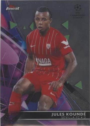 2021-22 Topps Finest UCL Jules Kounde #81