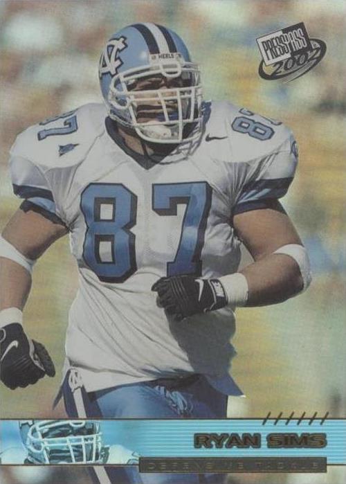 2002 Press Pass Ryan Sims #R43