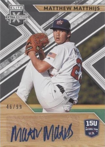 2019 Panini Elite Extra Edition - Matthew Matthijs #15U-MM