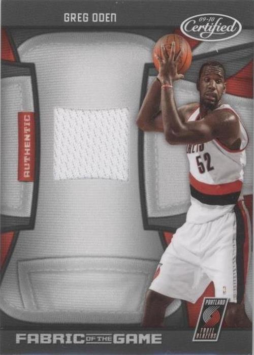 2009-10 帕尼尼认证 - Greg Oden #FOG-GO