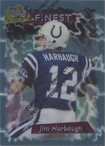 1995 Topps Finest Jim Harbaugh #96
