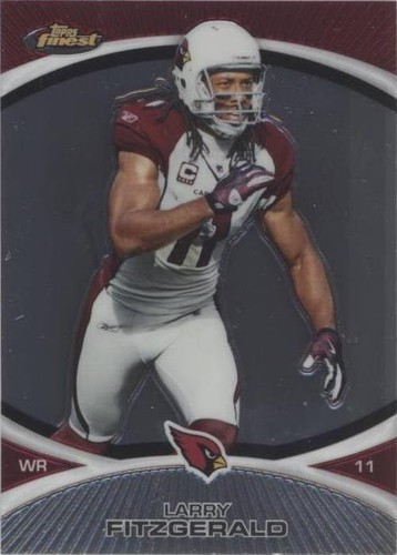 2010 Topps Finest Larry Fitzgerald #90