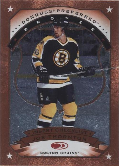 DONRUSS NHLカード FRACTAL MATRIX DIE-CUT JOE THORNTON BRUINS #150 送料無料 中古 IT2 DONRUSS NHLカード FRACTAL MATRIX DIE-CUT JOE THORNTON BRUINS