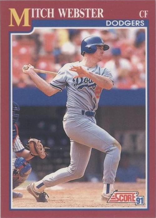 1991 Score Rookie & Traded - Mitch Webster #68T