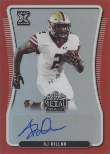 2020 Leaf Metal Draft A. J. Dillon #BA-AJD