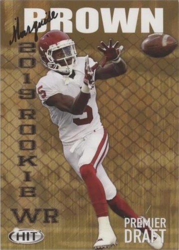 2019 Sage Hit Premier Draft Marquise Brown #93