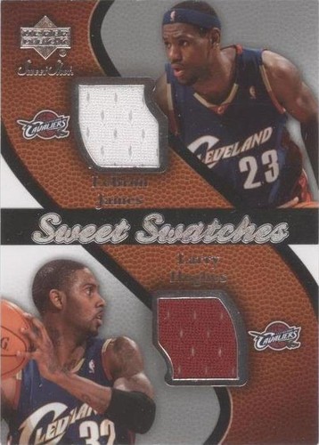 2007-08 Upper Deck Sweet Shot - LeBron James/Larry Hughes #SW-HJ