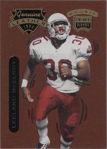 1996 Playoff Contenders Leather Leeland McElroy #30