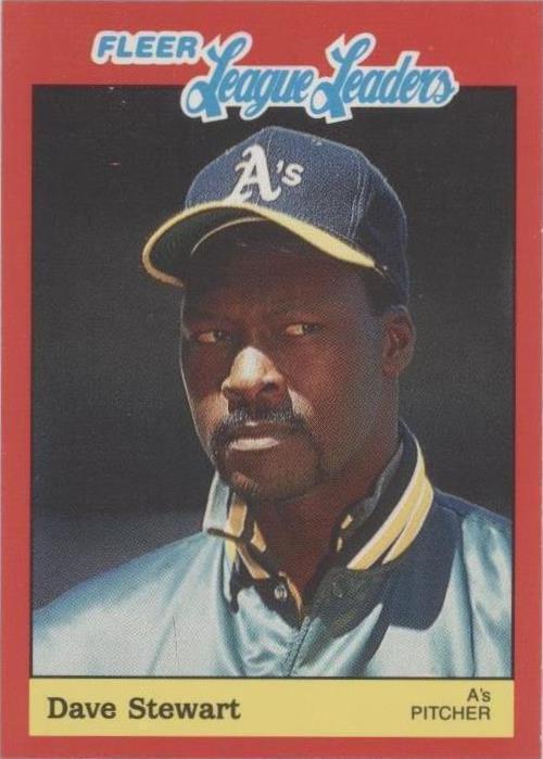 Líderes de la Liga de Béisbol Fleer 1989 - Dave Stewart #36