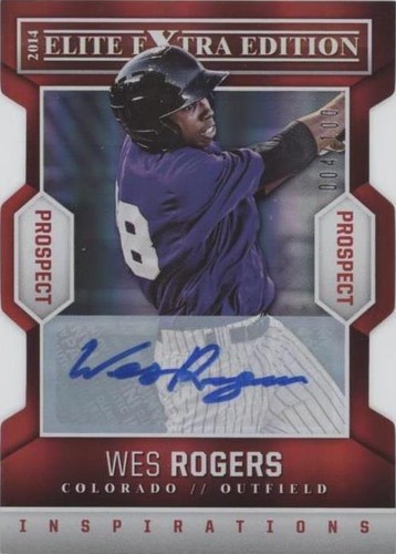 2014 Panini Elite Extra Edition - Wes Rogers #86