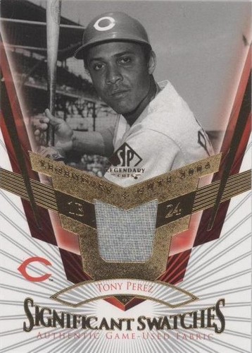 2004 SP Legendary Cuts - Tony Perez #SS-TP