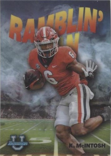 2022 Bowman University Chrome Kenny McIntosh #RM-4