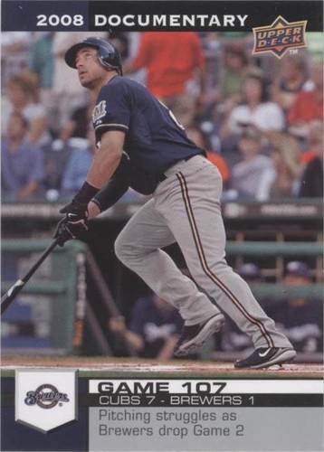 2008 Upper Deck Documentary - Ryan Braun #3226