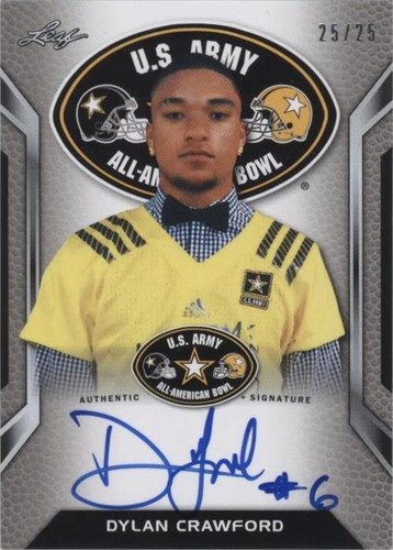 2016 Leaf U.S. Army All-American Bowl Dylan Crawford #ATA-DC3