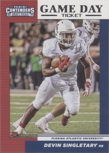 2019 Panini Contenders Draft Picks Devin Singletary #24