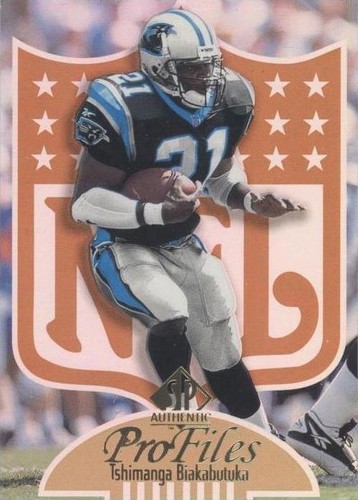 1997 SP Authentic Tim Biakabutuka #P-11
