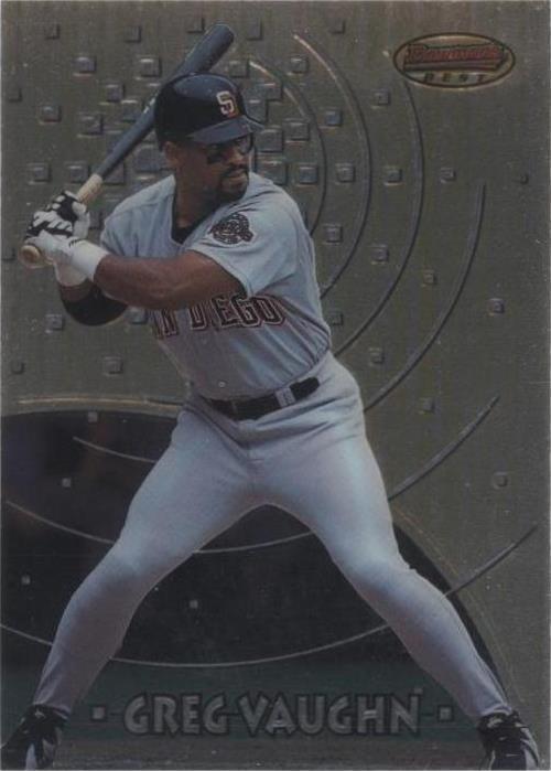 Greg Vaughn San Diego Padres Baseball Sports Trading Cards Greg Vaughn San Diego Padres Baseball Sports Trading Cards