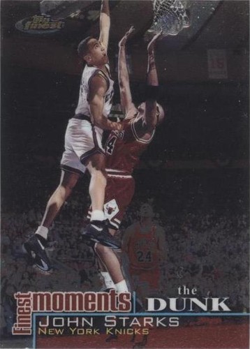 2000-01 Topps Finest - John Starks #FM-JS